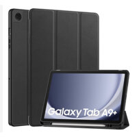 Bao da Samsung Galaxy Tab A9 , A9 Plus( màu đen) viền dẻo ,có khay để bút
