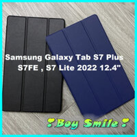 Bao da Samsung Galaxy Tab S7 Plus , S7FE , S7 Lite 2022 12.4" | Gập dựng được | Tặng kèm bút