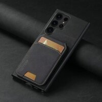 Bao Da Sang Trọng Gấp Đứng Giá Đỡ Dành Cho Samsung Galaxy S24 Ultra S23 Plus S22 Note 20 + Khe Cắm Thẻ Từ Flip Cover