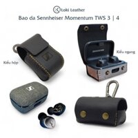 Bao da Sennheiser Momentum TWS 3 và TWS 4 [Da bò100% - Handmade - Free khắc tên]