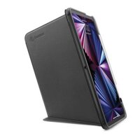 BAO DA TOMTOC (USA) TỪ TÍNH ĐA GÓC VERTICAL HỖ TRỢ SẠC KHÔNG DÂY APPLE PENCIL FOR IPAD PRO 11-INCH 2021 ĐEN B02-007D