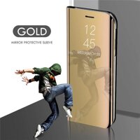 Bao Da Tráng Gương Thời Trang Cho Samsung Galaxy S8 S9 S10 Plus S7 S6 Edge S10E Note 10 8 9 J3 J5 J7 2017 J6 A3 A5 A6 A7 A8 2018 - Gold,S10e