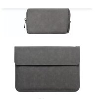 BAO DA, TÚI DA, CẶP DA CHỐNG SỐC CHO MACBOOK, LAPTOP, SURFACE KÈM VÍ ĐỰNG PHỤ KIỆN - Macbook Pro 15 inch đời 2020