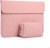 BAO DA, TÚI DA, CẶP DA CHỐNG SỐC CHO MACBOOK, LAPTOP, SURFACE - MÀU HỒNG NEON  - Macbook Pro 15 inch đời 2019 - 2020