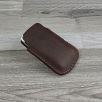 Bao Da Túi Rút Blackberry Bold 9790 da bò sáp nâu đất