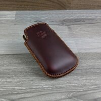 Bao Da Túi Rút Blackberry Bold 9780 / 9790 da bò sáp nâu đỏ