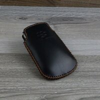 Bao Da Túi Rút Blackberry Bold 9780 / 9790 da bò nappa màu đen