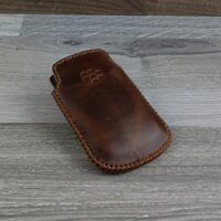 Bao Da Túi Rút Blackberry Bold 9780 / 9790 da bò pullup nâu hạt dẻ