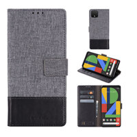 Bao da vải nắp gập có ngăn đựng thẻ cho Google Pixel 4 4a 3a 3 Xl