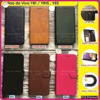 Bao da Vivo Y81 / Y81S , Y83 nắp gặp chống đỡ xem phim, ngăn đựng thẻ tiện lợi