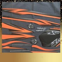 [BAO ĐỔI TRẢ] Bộ tem rời dán full xe AIRBLADE Thái 20010 hàng 3 lớp thái lan ( MÀU CAM )