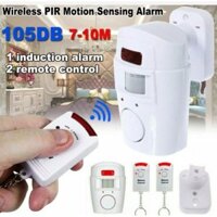Báo Động Chống Trộm Cảm Biến Hồng Ngoại 2 Điều Khiển Từ Xa