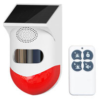 Báo động hồng ngoại năng lượng mặt trời KM-X20 – Chống nước có điều khiển từ xa