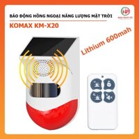 Báo động hồng ngoại năng lượng mặt trời KM-X20 – Chống nước có điều khiển từ xa