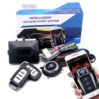 Báo động ô tô đa năng AutoStart Hệ thống nhập cảnh không cần chìa khóa Bộ khởi động từ xa cho ô tô Nhấn một nút Hệ thống dừng khởi động Phụ kiện ô tô
