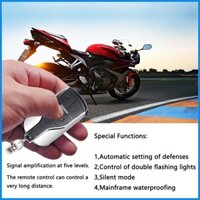 Báo động xe máy Hệ thống an ninh điều khiển từ xa chống nước cho xe máy Loud Warner cho xe 12V Báo động cho alonvn