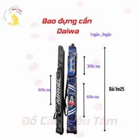 Bao đựng cần Daiwa 1 ngăn, 2 ngăn đế cứng tiện lợi
