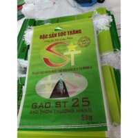 bao đựng gạo st 25 loại 5kg y hình, combo 50 cái ( vỏ bao bì)