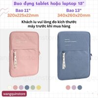 Bao đựng Ipad Chống Sốc Cao Cấp Màu Pastel Full Mini Air Pro laptop 13" Túi đựng vải chống sốc đủ màu túi đựng tablet