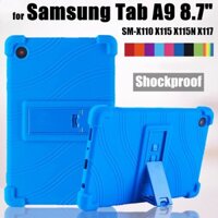 Bao Đựng Máy Tính Bảng Bằng Silicon Siêu Mềm Chống Sốc Có Giá Đỡ Cho samsung galaxy tab a9 8.7 inch x110 x115 x115n x117 Ốp