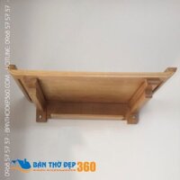 Báo giá bàn thờ treo tường gỗ sồi tại Hà Nội