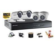Báo giá bộ camera HD-TVI 4 mắt, phân giải 2MP hãng Hikvision, bảo hành 24 tháng