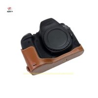 Bao Giả Da PU Dành Cho Máy Ảnh Canon EOS 6D2 6Dii 6D Mark ii Kèm Dây Đeo Tay