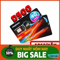 BÃO GIÁ Sim 4G Vinaphone 12VD149 , 12D60G , 12VD89 , FHAPPY, D500 , D500T Trọn Gói 1 Năm - 120GB DATA  TỐC ĐỘ CAO - SIM