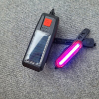 (bao giá thị trường) Combo Đèn Năng Lượng Mặt Trời Chuyên Dụng Cho Xe Đạp Leo Núi