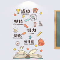 Báo giá Truyền Cảm Hứng lớp văn hóa trang trí tường lớp lưu trữ trang trí tường bảng đen báo tự dính dán tường hoạt hình có thể tháo rời PEEQ