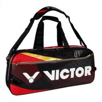 BÃO GIẢM GIÁ Bao vợt cầu lông Victor BR9609 mẫu mới, thiết kế tiện ích, màu đen viền đỏ