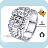 Bao gồm chứng chỉ GRA |Nhẫn mở rộng kim cương Moissanite cá nhân mới bạch kim