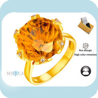 Bao gồm chứng chỉ GRA |Nhẫn Nữ Vàng 18K Đơn Giản Quá Khổ Kim Cương Mở Nhẫn