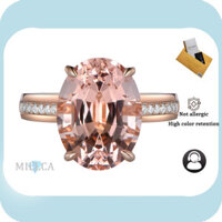 Bao gồm chứng chỉ GRA |Nhẫn nữ Vàng 18K Tính khí đơn giản Nhẫn Moissanite
