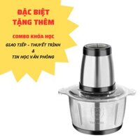 BẢO HÀNH 1 ĐỔI 1 Máy xay thực phẩm đa năng, máy xay thịt công suất 250W, cối inox304, 4 lưỡi dao sắc bén