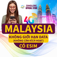[BẢO HÀNH 1 ĐỔI 1] SIM DU LỊCH MALAYSIA 3-30 NGÀY - KHÔNG GIỚI HẠN - KHÔNG CẦN KÍCH HOẠT - CÓ ESIM