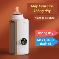 (BẢO HÀNH 1 ĐỔI 1)Máy hâm sữa không dây cầm tay, màn hình hiển thị kỹ thuật số thông minh điều chỉnh 6 mức nhiệt độ