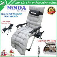 [Bảo Hành 1 năm] Ghế xếp thư giãn NinDa NDG830 gấp gọn , Ghế xếp du lịch có tay vịn , Ghế tựa lưng , ghế gaming