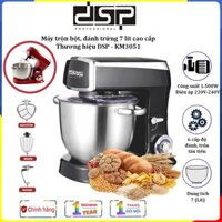 [BẢO HÀNH 1 NĂM] Máy trộn bột, đánh trứng KM3051 dung tích 7 lít cao cấp DSP Công suất:1500W có 6 mức điều chỉnh .