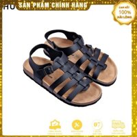 [BẢO HÀNH 1 NĂM] Sandal HuuCuong chiến binh đen đế trấu
