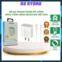 [Bảo Hành 1 năm]Bộ Sạc nhanh PD 20W Chính Hãng Microcom ,Sạc Nhanh Bảo Vệ Pin -D2 Store