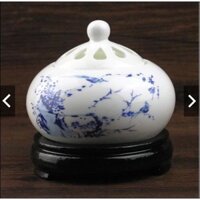 {Bảo hành 1 năm}Lò xông - Lư xông trầm điện men sứ trắng