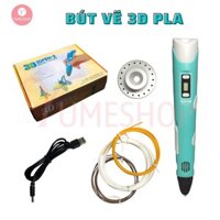 [BẢO HÀNH 1 THÁNG] Bút in 3D, bút vẽ 3D cầm tay PLA - Màu Xanh