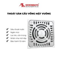 [BẢO HÀNH 10 NĂM] Phễu Thoát Sàn Cầu Vồng Mặt Vuông Siêu Thoát Nước Ngăn Mùi Sevendays size 120 mã SAV-12UL-03X