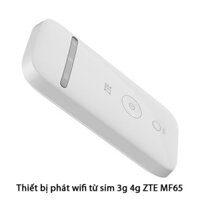 [Bảo Hành 12 Tháng ]Bộ phát wifi di động ZTE MF65 đa mạng - Cục phát wifi từ sim 3G/4G MF65 chuẩn Tốc độ cao
