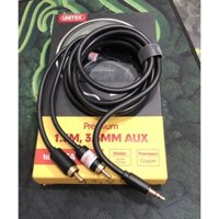 Bảo hành 12 tháng-Dây chuyển 1 đầu 3,5 ly đực ra 2 bông sen UNITEK Y-C938