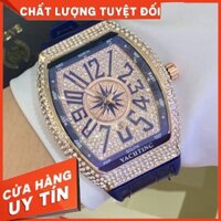 (Bảo hành 12 tháng) Đồng hồ nam FML 42mm - Full Đá sang trọng, tặng hộp - Donho.franck.muller