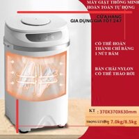 (BẢO HÀNH 12 THÁNG) Máy giặt mini cao cấp, máy giặt giày quần áo vắt khử khuẩn bằng tia UV