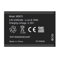 [Bảo Hành 12 Tháng] Pin cục phát wifi ZTE WD670 và WI-Pod 4G LTE - 2300mAh