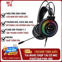 💥Bảo Hành 12 Tháng💥Tai Nghe Gaming PSH-400 - Tai Nghe pc chụp tai Có Micro Led siêu đẹp